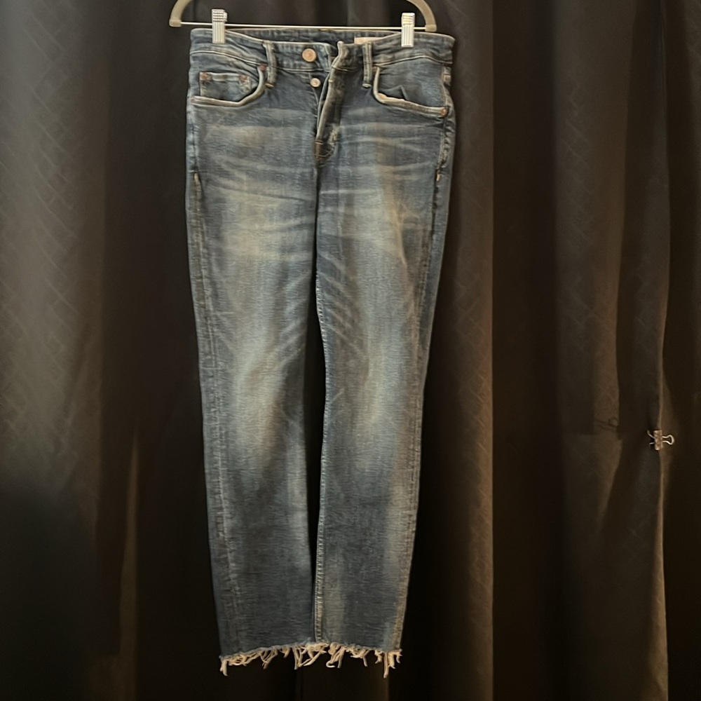 All Saints Jeans Size 30 Waist Cut Off Button Fly
